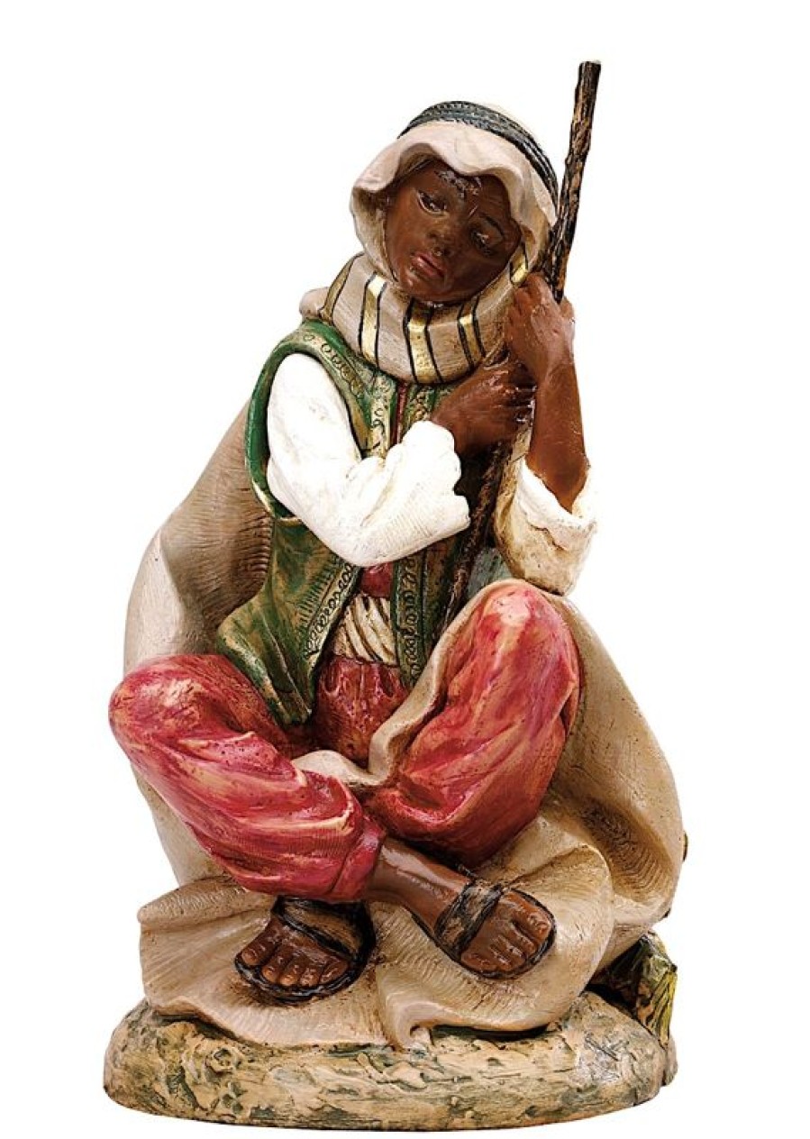 Fontanini Catalogo Pastore Cammelliere Cm 45 (18 Inch) Presepe Fontanini Statua In Plastica Dipinta A Mano Wall Crucifixes