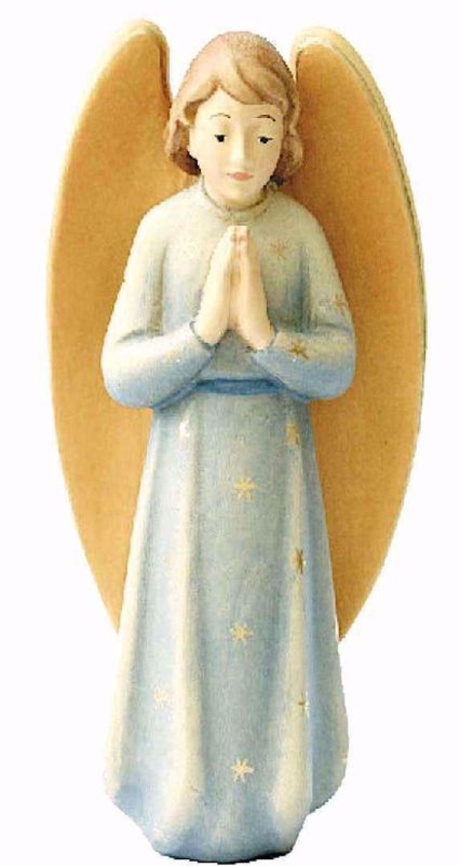 Dolfi Catalogo Angelo Gloria Cm 10 (3,9 Inch) Presepe Leonardo Stile Arabo Tradizionale Colori Ad Olio In Legno Val Gardena Blessed Virgin Mary Statues