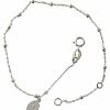 Vaticanum Gioielli in Oro Bracciale Rosario Con Medaglia Madonna Miracolosa Gr 0,95 Oro Bianco 18Kt Con Sfere Lisce Uni Donna Uomo Bimba Bimbo Baptism