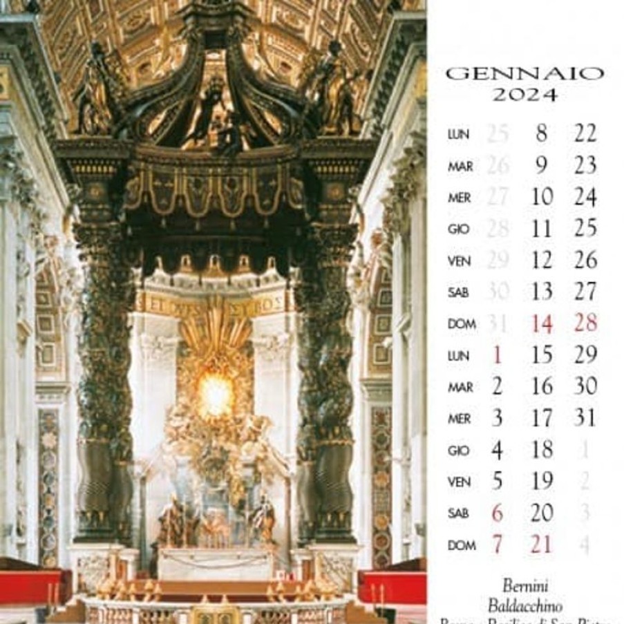 ATS Italia Editrice Basilica Di San Pietro Roma Vaticano Calendario Da Tavolo 2024 Cm 8X8 Collectible Nativity Sets & 38 Sizes