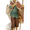 Fontanini Catalogo Pastore Con Pecore Cm 85 (34 Inch) Presepe Fontanini Statua Per Esterno In Resina Dipinta A Mano Aggiungi Vernice Speciale Per Uso In Esterno Wall Crucifixes