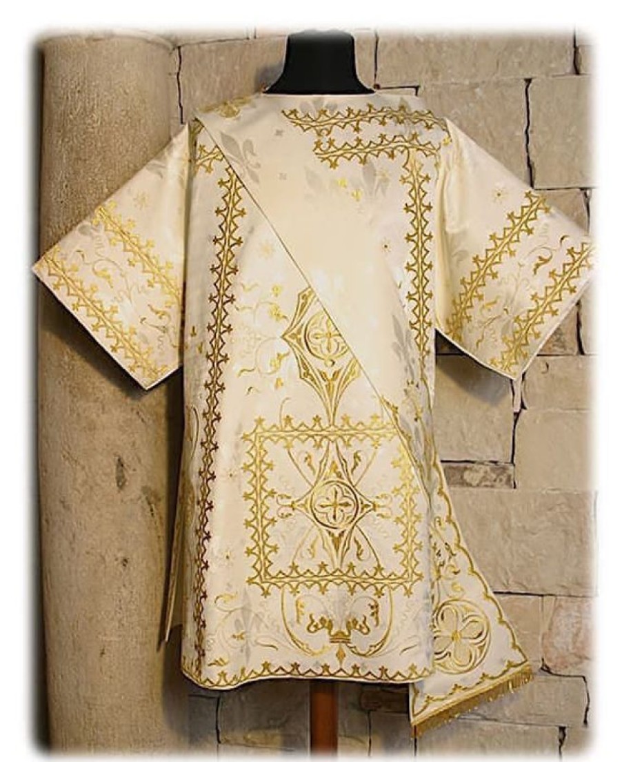 Confezioni e Ricami 1926 - Paramenti Sacri su Misura Tunicella Ricamo Diretto Tela Vaticana Catholic Priest & Liturgical Vestments