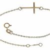 Vaticanum Gioielli in Oro Bracciale Moda Con Croce Dritta Gr 1,4 Oro Rosa 18Kt Da Donna Baptism