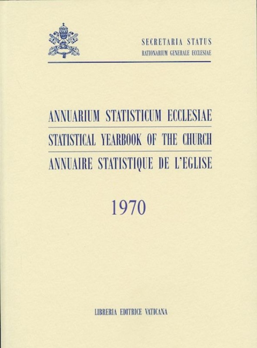 Libreria Editrice Vaticana - Catalogo e Novità Annuaire Statistique De L\\\\\\\\' Eglise 1970 Livres Religieux Catholiques