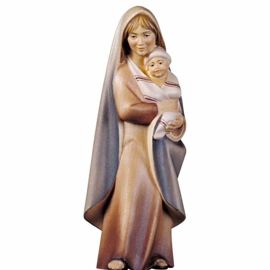 ULPE Wood Art Catalogo Contadina Con Neonato Cm 10 (3,9 Inch) Presepe Cometa Dipinto A Mano Statua Artigianale In Legno Val Gardena Stile Arabo Tradizionale Wall Crucifixes