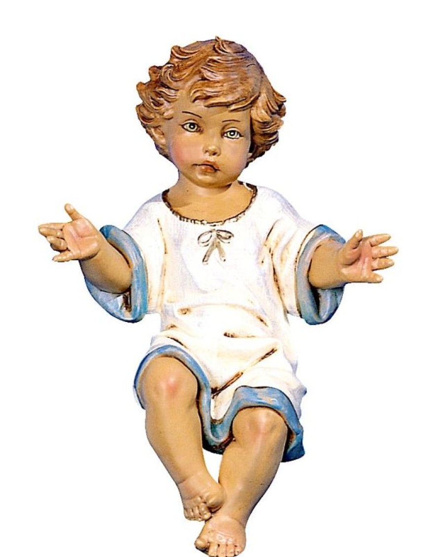 Fontanini Catalogo Gesu Bambino Cm 52 (20 Inch) Presepe Fontanini Statua Per Esterno In Resina Dipinta A Mano Aggiungi Vernice Speciale Per Uso In Esterno Wall Crucifixes