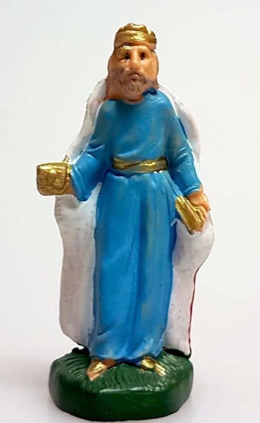 Pellegrini Catalogo Presepi Gaspare Re Magio Bianco Cm 4 (1,6 Inch) Presepe Pellegrini Colorato Statua In Plastica Pvc Arabo Tradizionale Piccolo Per Interno Esterno Wooden Crosses