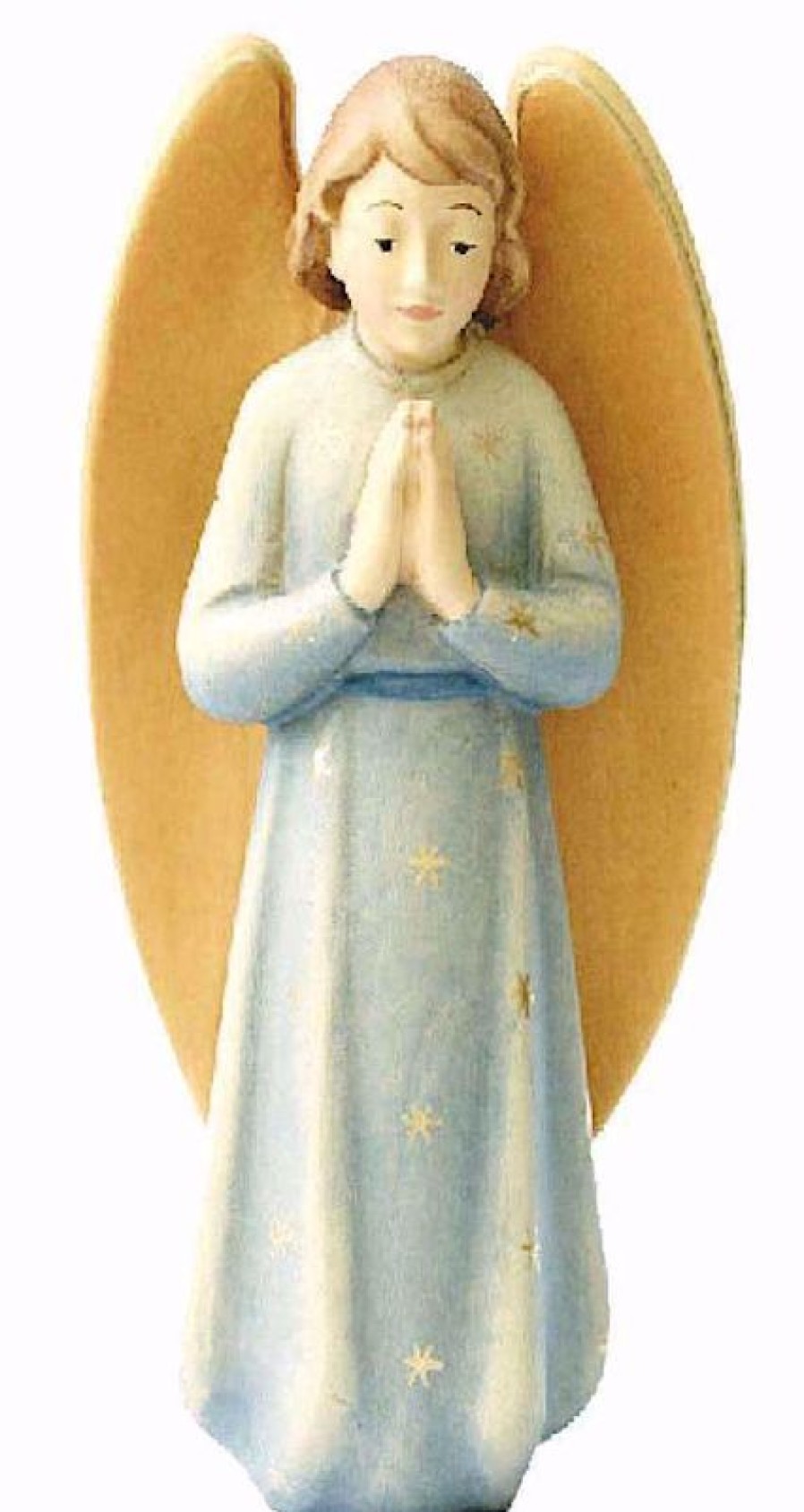 Dolfi Catalogo Angelo Gloria Cm 8 (3,1 Inch) Presepe Leonardo Stile Arabo Tradizionale Colori Ad Olio In Legno Val Gardena Blessed Virgin Mary Statues