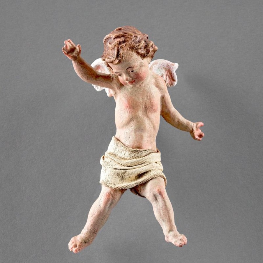 Original Heide Catalogo Putto 02 20 Cm (7,9 Inch) Presepe Contadino Rustika In Legno Con Abiti In Stoffa Standing Crosses & Crucifixes