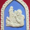 Luca della Robbia Ceramiche Sant'Ignazio Formella Da Muro Cm 19X13 (7,5X5,1 In) Bassorilievo Ceramica Robbiana Sacred & Religious Ceramics