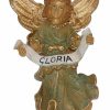 Euro Marchi Catalogo Angelo Gloria Decoro Oro Cm 30 (12 Inch) Presepe Euromarchi In Plastica Pvc Per Esterno Tinto Legno Stile Napoletano Wooden Crucifixes