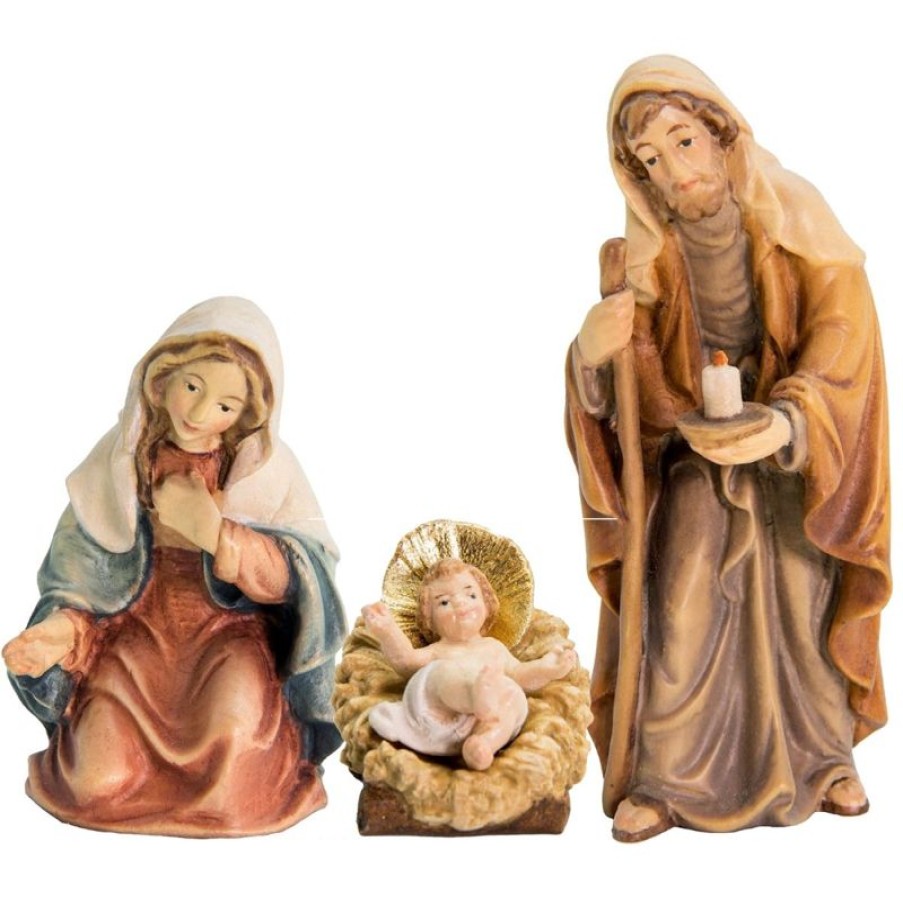 Dolfi Catalogo Sacra Famiglia Cm 10 (3,9 Inch) Presepe Matteo Stile Orientale Colori Ad Olio In Legno Val Gardena Blessed Virgin Mary Statues