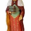 Pellegrini Catalogo Presepi Gaspare Re Magio Bianco Cm 110 (43,3 Inch) Presepe Pellegrini In Resina Oxolite Arabo Tradizionale Statua Grande Per Interno Esterno Wooden Crucifixes