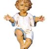 Fontanini Catalogo Gesu Bambino Cm 65 (27 Inch) Presepe Fontanini Statua Per Esterno In Resina Dipinta A Mano Aggiungi Vernice Speciale Per Uso In Esterno Wall Crucifixes