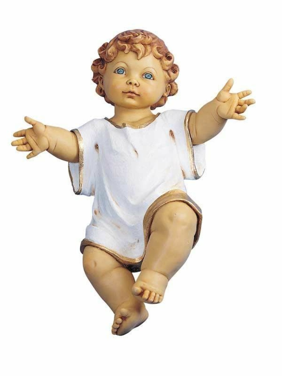 Fontanini Catalogo Gesu Bambino Con Veste Cm 125 (50 Inch) Presepe Fontanini Statua Per Esterno In Resina Con Veste Dipinta A Mano Aggiungi Vernice Speciale Per Uso In Esterno Angels Statues