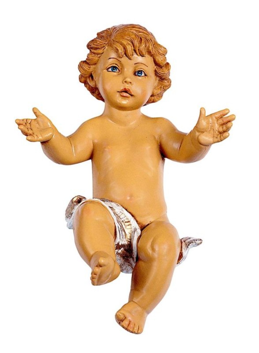 Fontanini Catalogo Gesu Bambino Cm 45 (18 Inch) Presepe Fontanini Statua In Plastica Dipinta A Mano Wooden Crucifixes