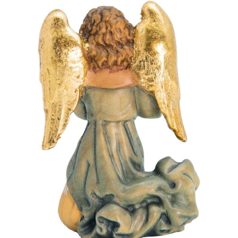 Dolfi Catalogo Angelo Con Flauto Cm 10 (3,9 Inch) Presepe Matteo Stile Orientale Colori Ad Olio In Legno Val Gardena Wooden Crucifixes