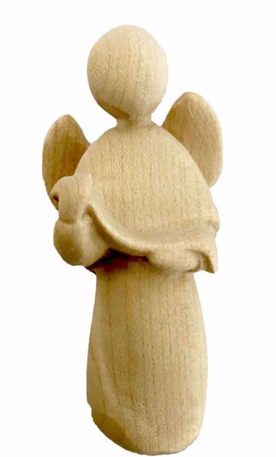 Dolfi Catalogo Angelo Cm 12 (4,7 Inch) Presepe Stella Stile Moderno Colore Naturale In Legno Val Gardena Blessed Virgin Mary Statues