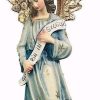 Dolfi Catalogo Angelo Gloria Cm 8 (3,1 Inch) Presepe Raffaello Stile Classico Colori Ad Olio In Legno Val Gardena Blessed Virgin Mary Statues