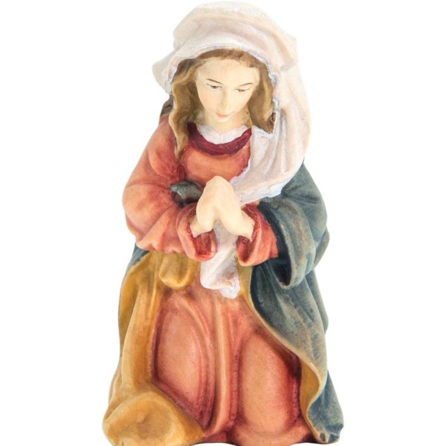 Dolfi Catalogo Maria Cm 18 (7,1 Inch) Presepe Matteo Stile Orientale Colori Ad Olio In Legno Val Gardena Blessed Virgin Mary Statues