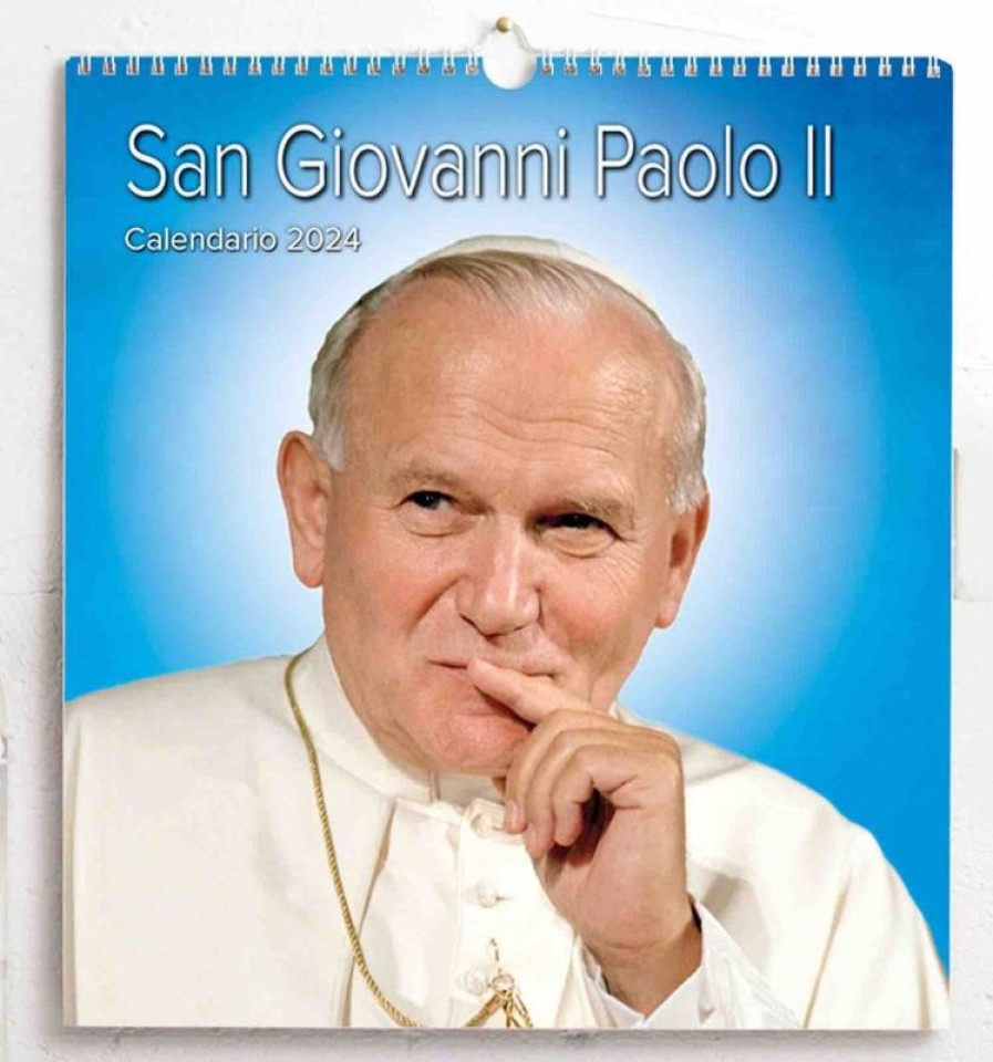 Editrice Millennium St. John Paul Ii 2024 Wall Calendar Cm 31X33 (12,2X13 In) 16 Months Collectible Nativity Sets & 38 Sizes