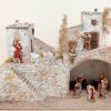 Diorami e Presepi Presepe Completo Con Capanna E 16 Statuine In Stile Popolare 6 Cm Collectible Nativity Sets & 38 Sizes