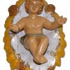 Euro Marchi Catalogo Gesu Bambino In Culla Cm 30 (12 Inch) Presepe Euromarchi In Plastica Pvc Per Esterno Tinto Legno Stile Napoletano Angels Statues