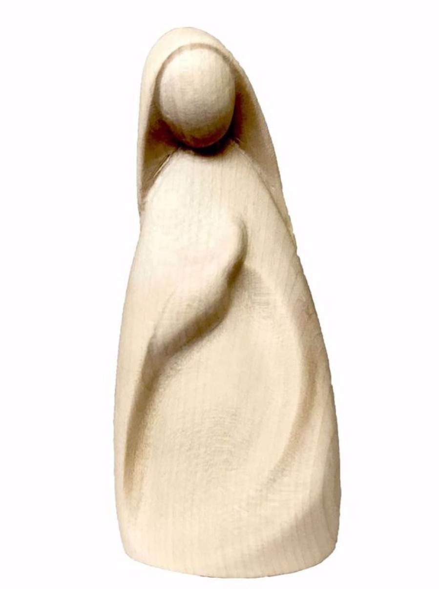 Dolfi Catalogo Maria Cm 10 (3,9 Inch) Presepe Stella Stile Moderno Colore Naturale In Legno Val Gardena Blessed Virgin Mary Statues