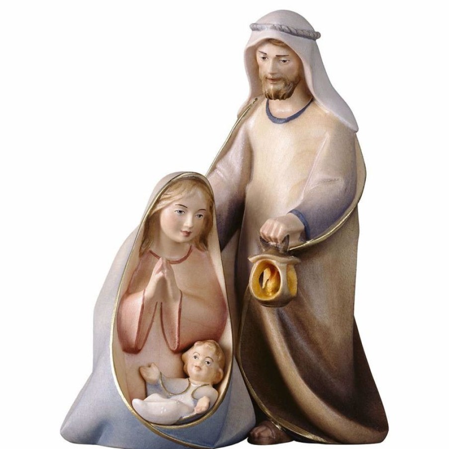 ULPE Wood Art Catalogo Sacra Famiglia 3 Pezzi Cm 16 (6,3 Inch) Presepe Cometa Dipinto A Mano Statue Artigianali In Legno Val Gardena Stile Arabo Tradizionale Blessed Virgin Mary Statues