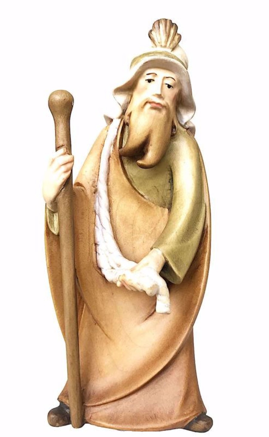 Dolfi Catalogo Cammelliere Cm 16 (6,3 Inch) Presepe Leonardo Stile Arabo Tradizionale Colori Ad Olio In Legno Val Gardena Wooden Crucifixes