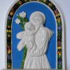 Luca della Robbia Ceramiche Sant' Antonio Pala Da Muro Cm 33X26 (13X10,2 In) Bassorilievo Ceramica Robbiana Sacred & Religious Ceramics