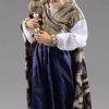 Original Heide Catalogo Gaspare Re Magio Bianco Cm 55 (21,7 Inch) Presepe Vestito Hannah Alpin Statua In Legno Val Gardena Abiti In Tessuto Wooden Crucifixes