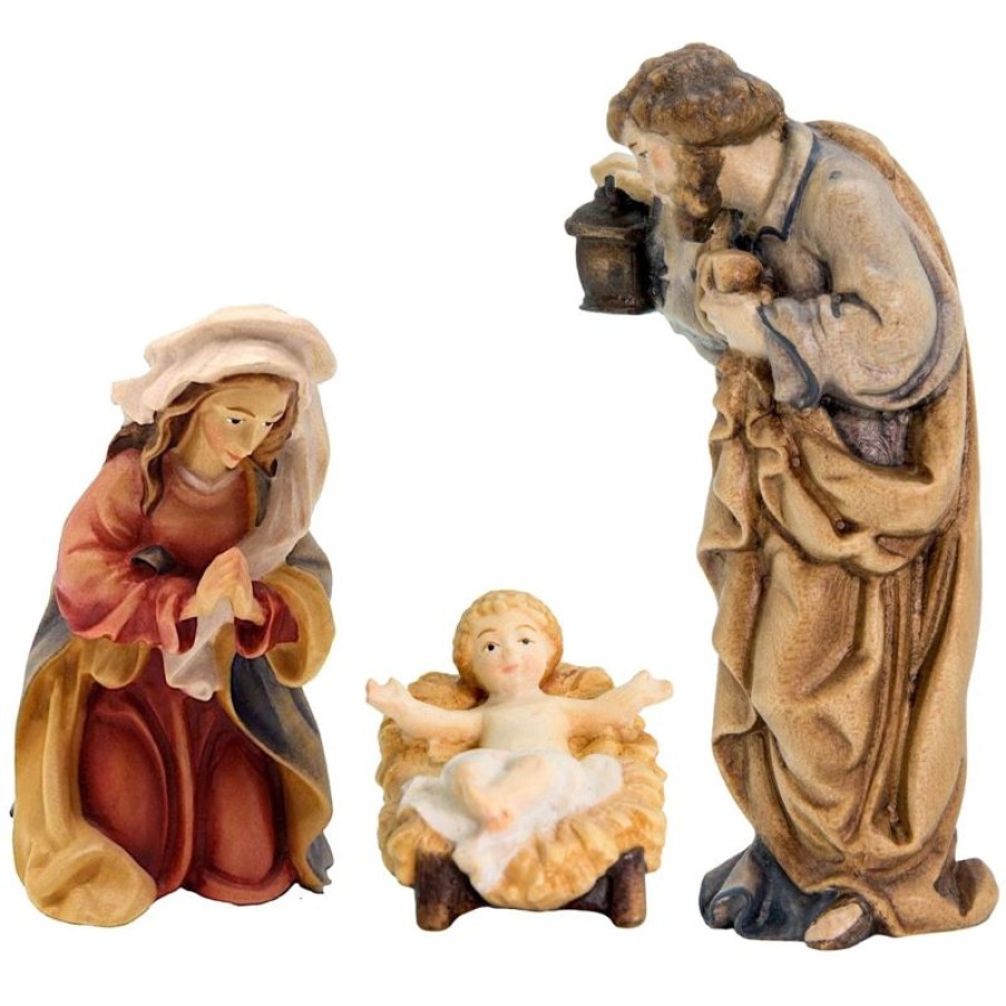 Dolfi Catalogo Sacra Famiglia Cm 8 (3,1 Inch) Presepe Matteo Stile Orientale Colori Ad Olio In Legno Val Gardena Blessed Virgin Mary Statues