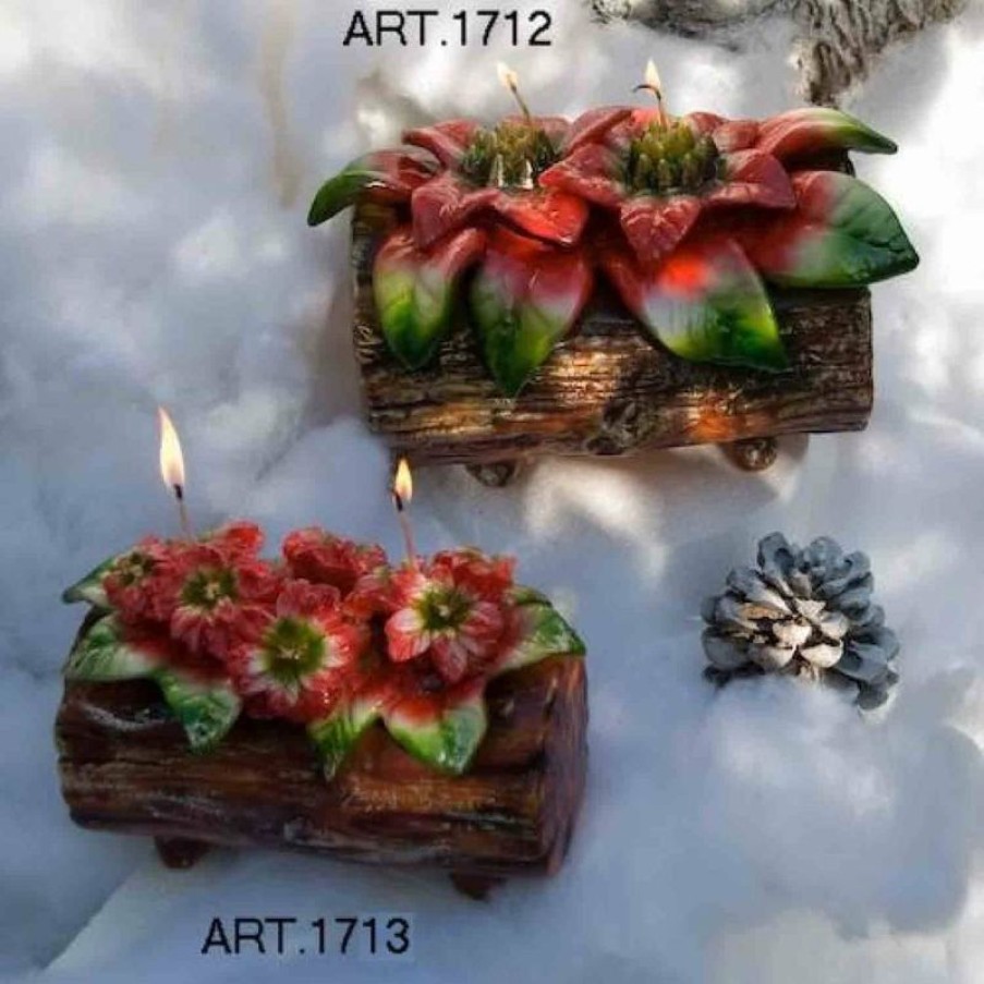 Antica Cereria Italiana - Ceri natalizi Stelle Di Natale Candela Di Natale Grande Collectible Nativity Sets & 38 Sizes