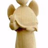 Dolfi Catalogo Angelo Cm 14 (5,5 Inch) Presepe Stella Stile Moderno Colore Naturale In Legno Val Gardena Blessed Virgin Mary Statues