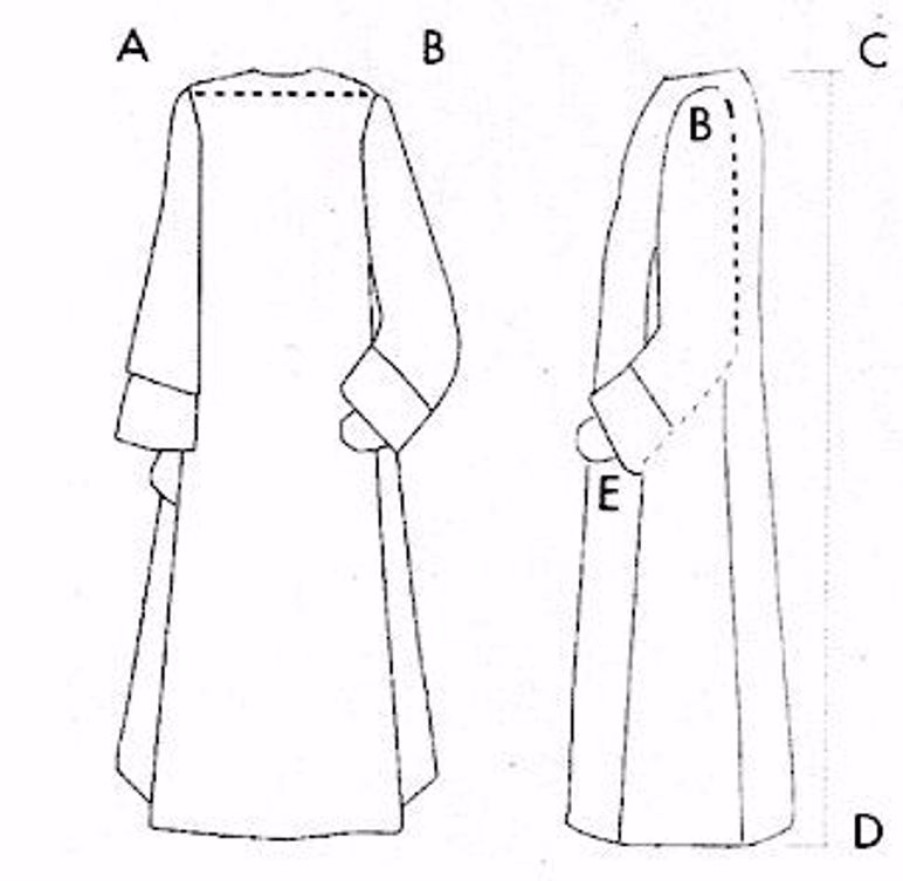 Confezioni e Ricami 1926 - Paramenti Sacri su Misura Su Misura Camicione Liturgico Collo Chiuso Ricamo Geometrico Monofilo Misto Lana Avorio Colore Filato A Scelta Catholic Priest & Liturgical Vestments