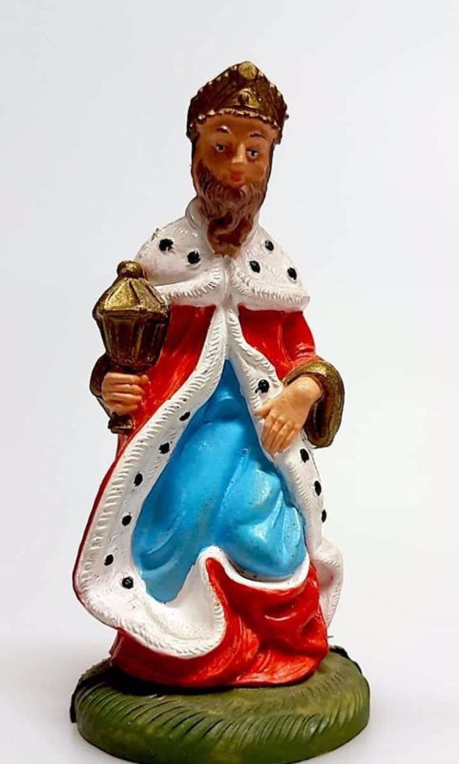 Pellegrini Catalogo Presepi Gaspare Re Magio Bianco Cm 8 (3,1 Inch) Presepe Pellegrini Colorato Statua In Plastica Pvc Arabo Tradizionale Piccolo Per Interno Esterno Wooden Crosses