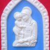 Luca della Robbia Ceramiche Madonna Di Boccadirio Formella Da Muro Cm 19X13 (7,5X5,1 In) Bassorilievo Ceramica Robbiana Sacred & Religious Ceramics