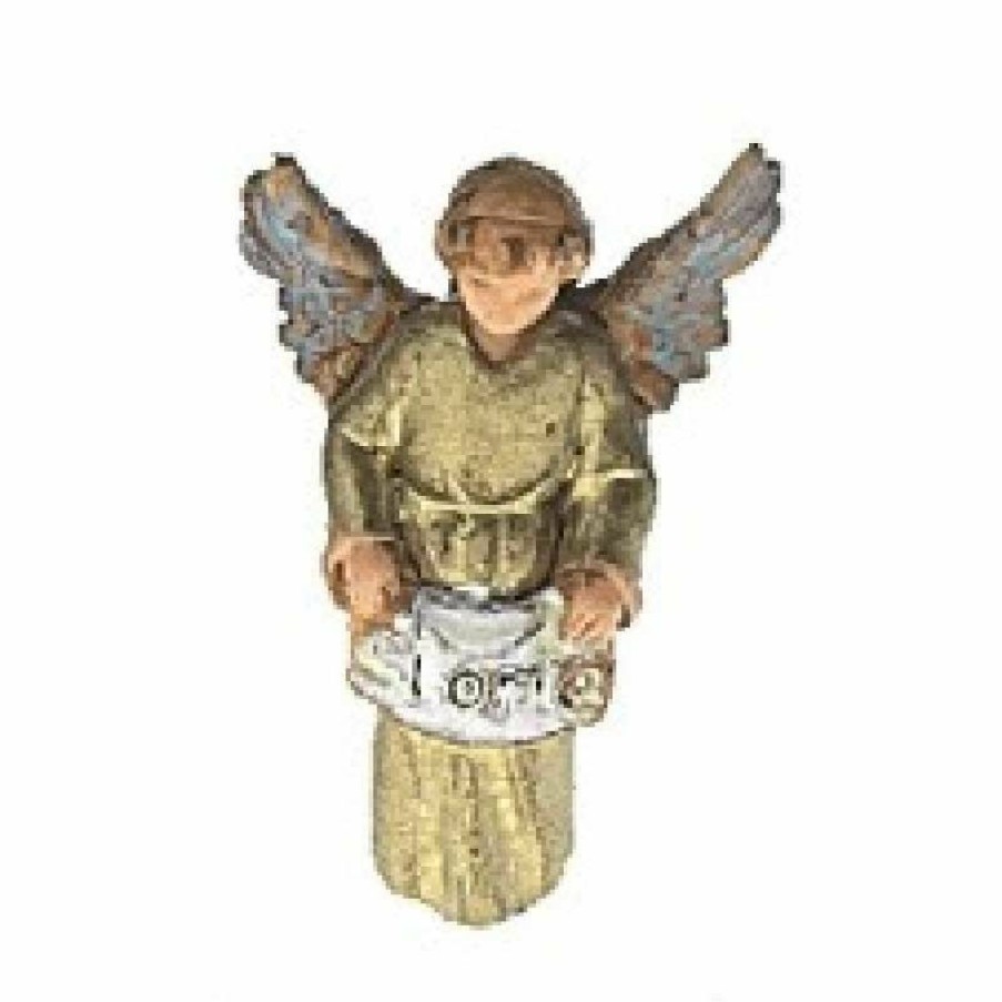 Moranduzzo Presepi Angelo Gloria Cm 3,5 (1,4 Inch) Presepe Landi Moranduzzo In Pvc Stile Napoletano Wooden Crucifixes