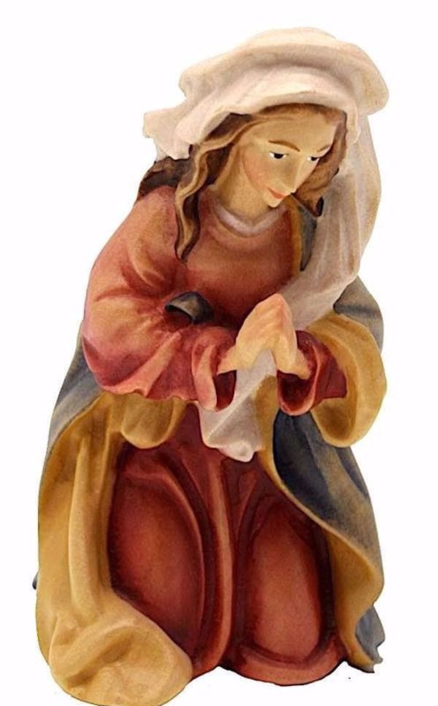 Dolfi Catalogo Maria Cm 8 (3,1 Inch) Presepe Matteo Stile Orientale Colori Ad Olio In Legno Val Gardena Blessed Virgin Mary Statues