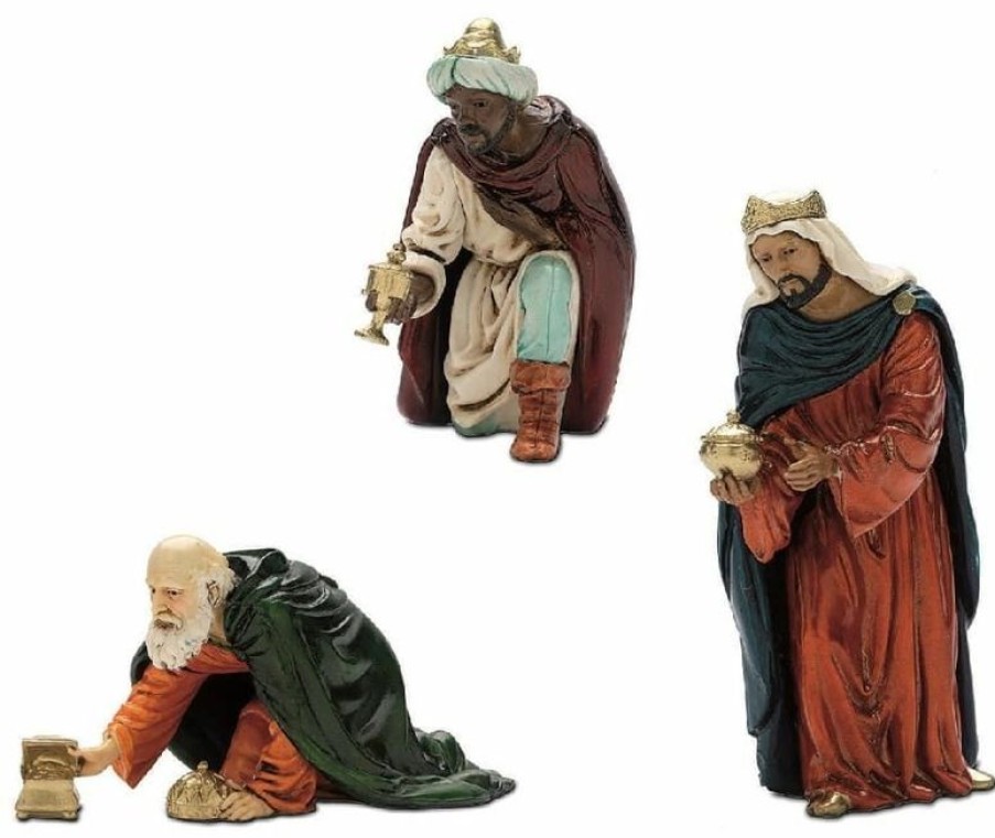 Moranduzzo Presepi Re Magi Cm 13 (5,1 Inch) Presepe Landi Moranduzzo Statua In Plastica Pvc Stile Arabo Blessed Virgin Mary Statues