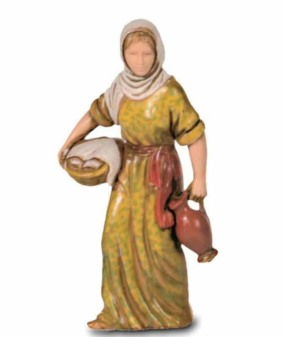 Moranduzzo Presepi Donna Con Brocca Cm 8 (3,1 Inch) Presepe Landi Moranduzzo In Pvc Stile Napoletano Wall Crucifixes