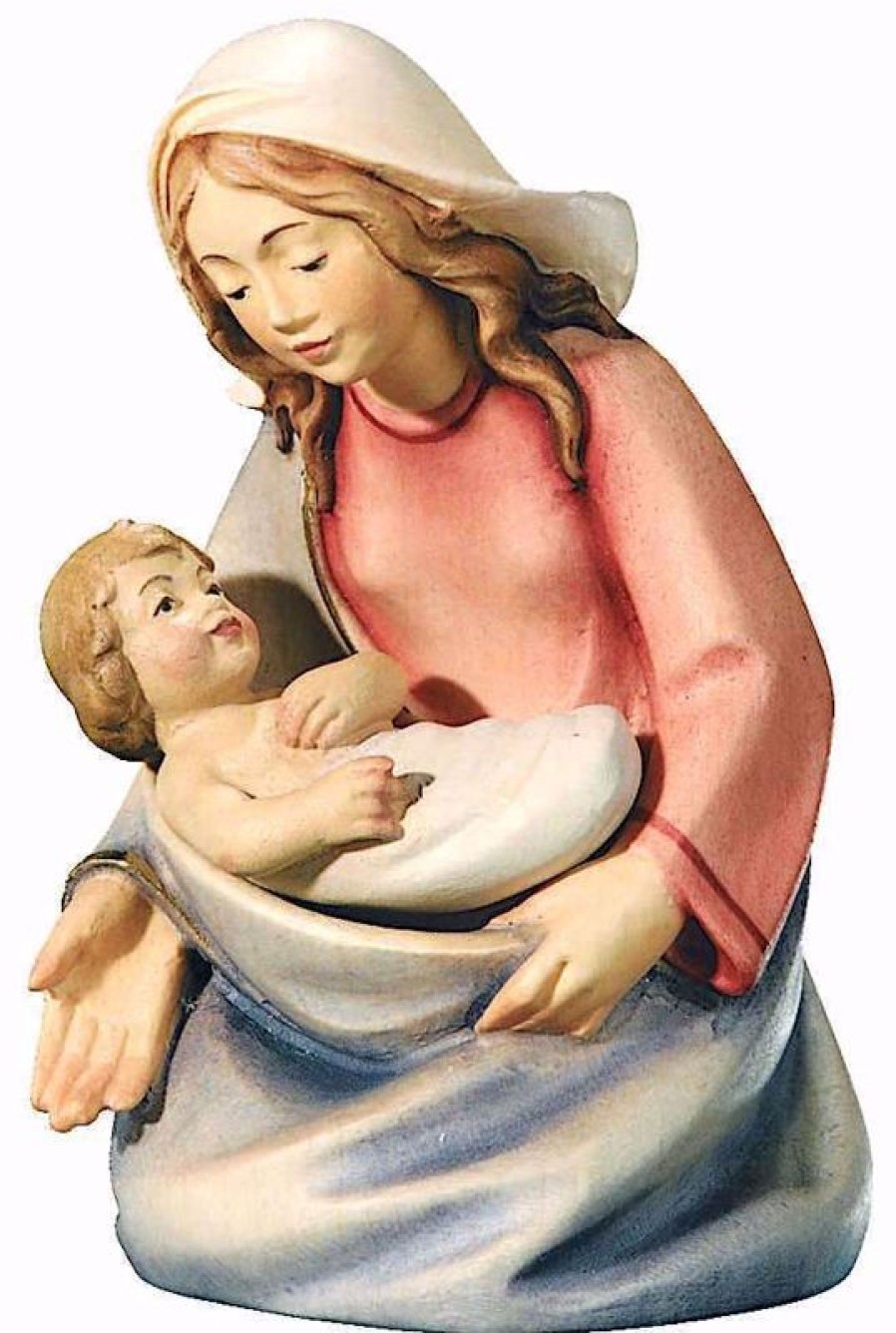 Dolfi Catalogo Maria Cm 8 (3,1 Inch) Presepe Leonardo Stile Arabo Tradizionale Colori Ad Olio In Legno Val Gardena Blessed Virgin Mary Statues